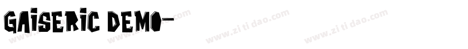 gaiseric Demo字体转换